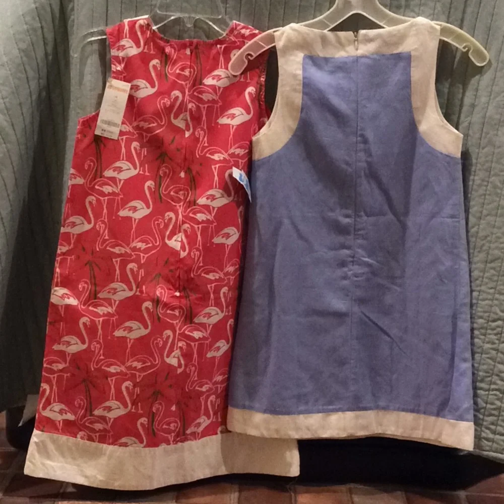 NEW Gymboree Luli & Me shift flamingo linen 12‎